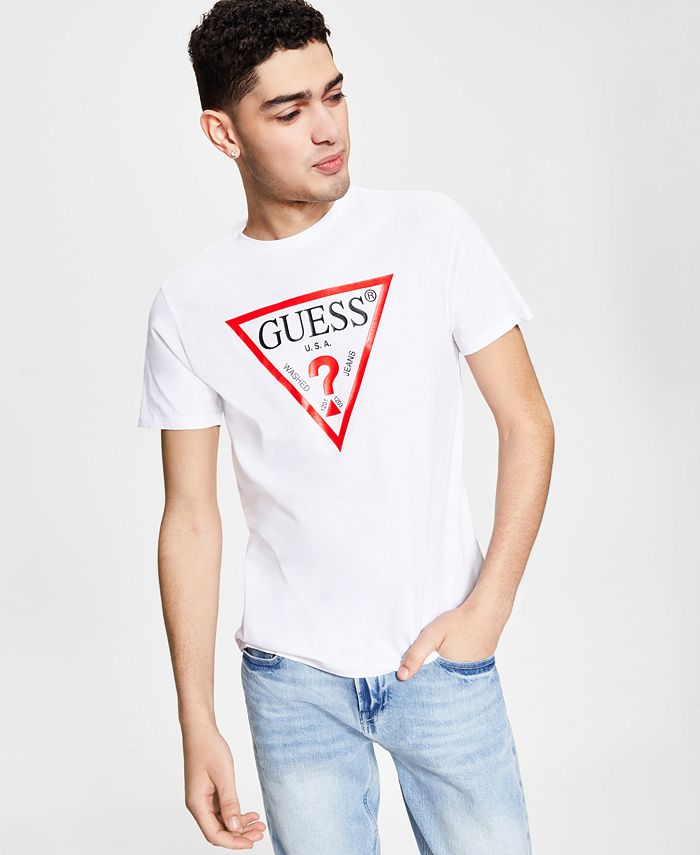 GUESS Men's Logo-Print T-Shirt - Macy's