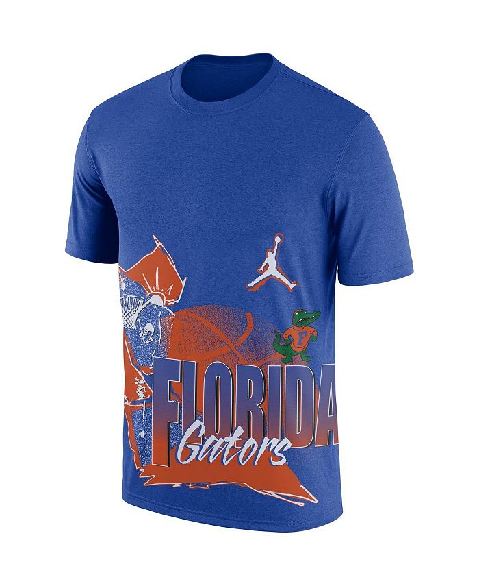 Jordan Men's Nike Royal Florida Gators Basketball 90s Hoop Max T-shirt ...