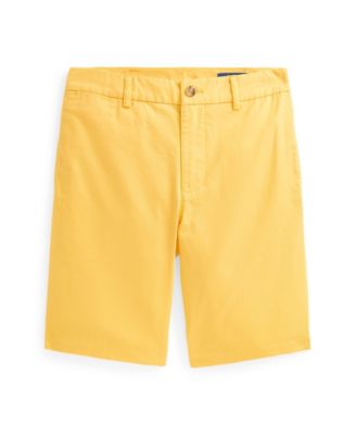 mens yellow polo shorts