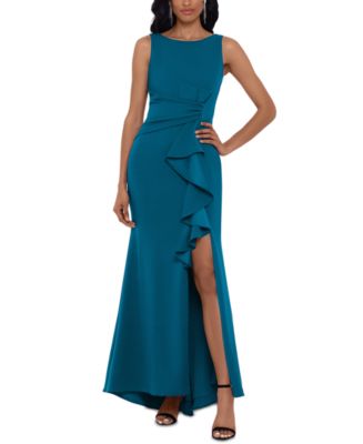 Betsy u0026 Adam Women's Sleeveless Ruffle-Detail Gown - Macy's