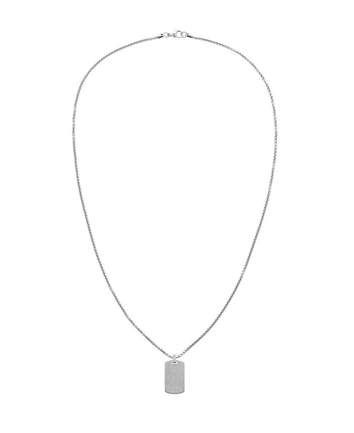 Tommy Hilfiger Men's Stainless Steel Chain Necklace - Macy's