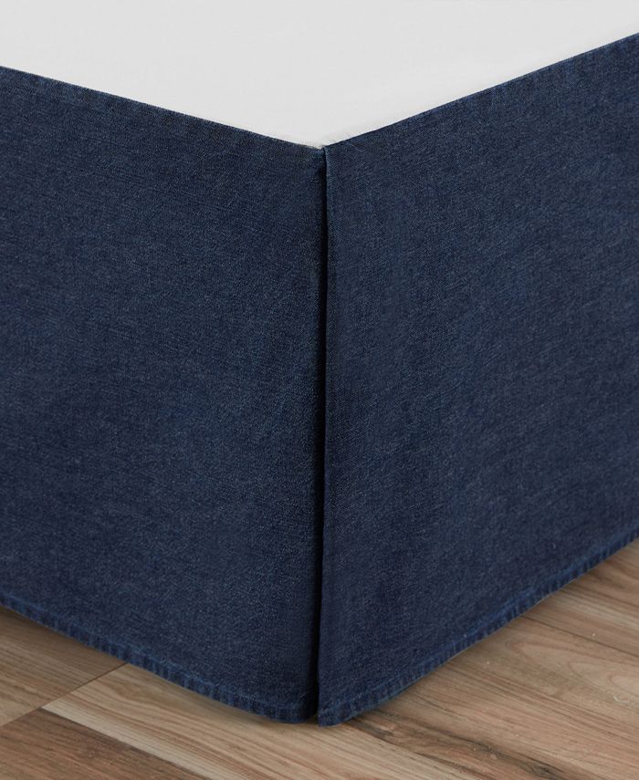 Poppy & Fritz Denim Tailored Bed skirt, Queen & Reviews Designer