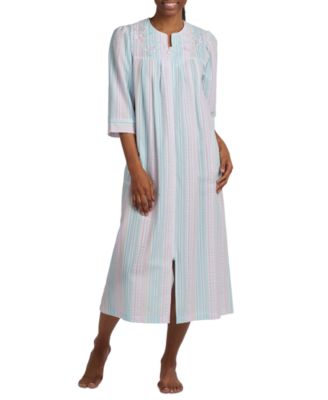 miss elaine long robes with zipper