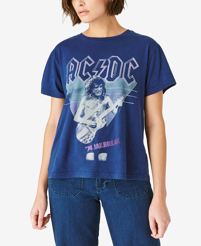 Lucky Brand AC/DC Graphic Print T-Shirt - Macy's