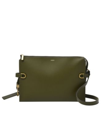 Kier Cactus Leather Crossbody Bag 