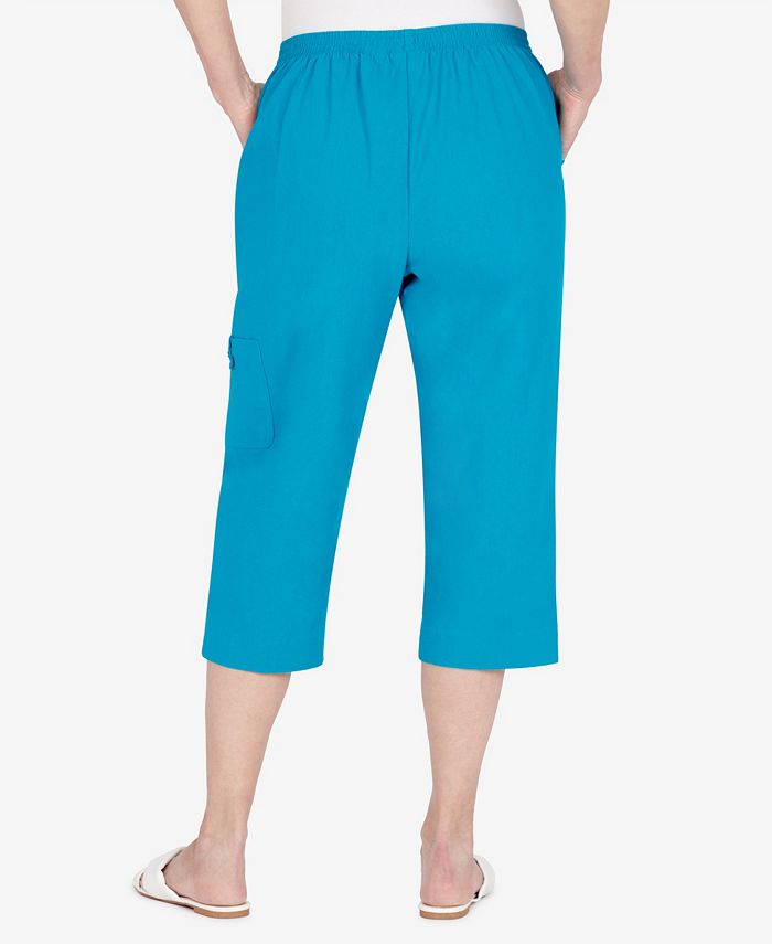 Alfred Dunner Plus Size Calypso Cargo Pocket Capri Pants & Reviews