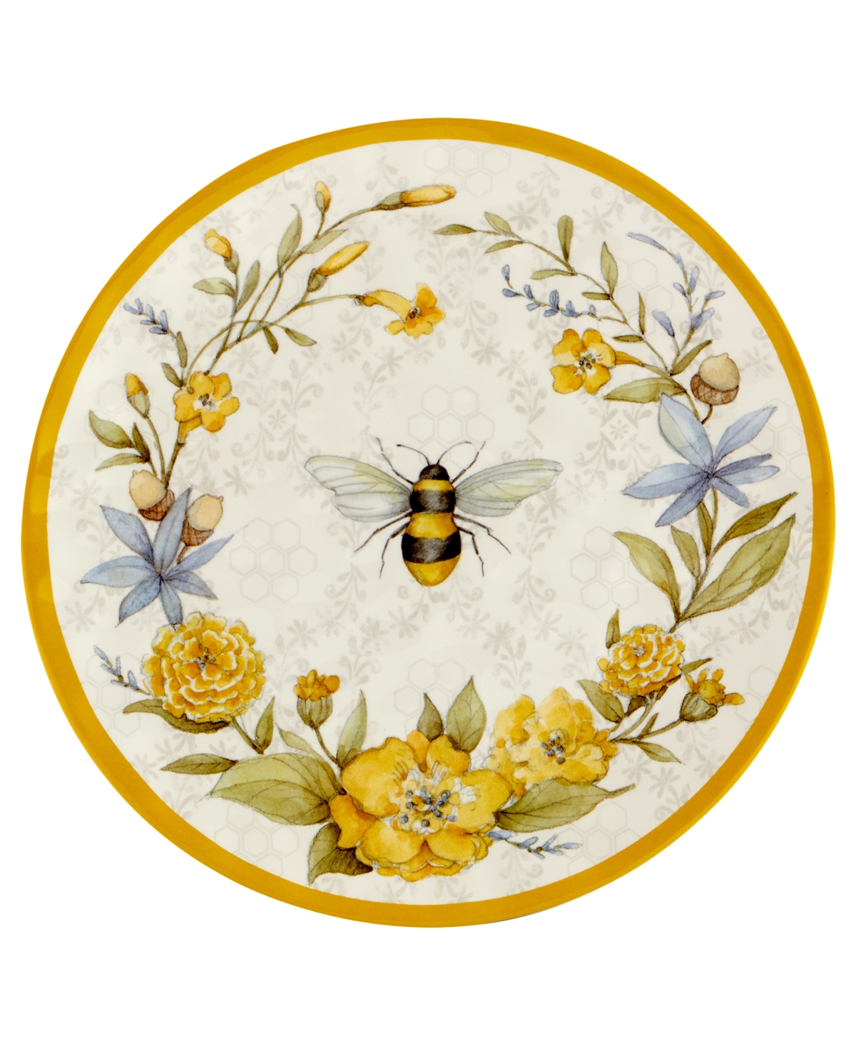 Certified International Bee Sweet Melamine Dinner Set, 12 Piece