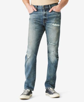 Lucky Brand Men's (38X32) 410 Athletic Fit Stretch Distressed Jeans
