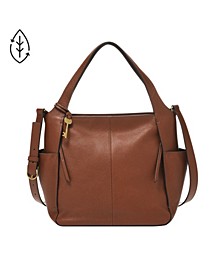 Women's Emerson Leather Satchel Handbag