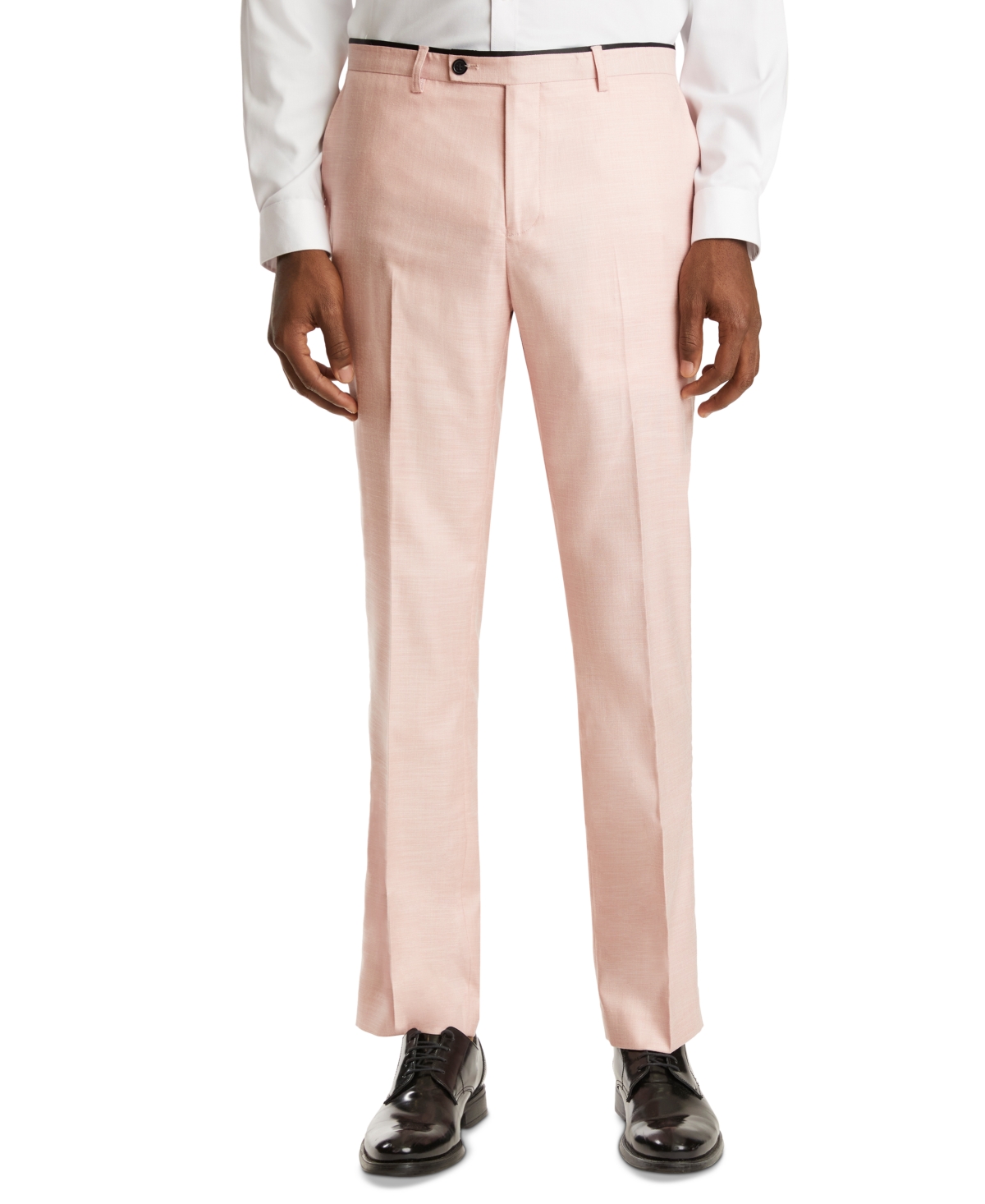 Paisley & Gray Men's Slimfit Plaid Suit Pants In Pink ModeSens