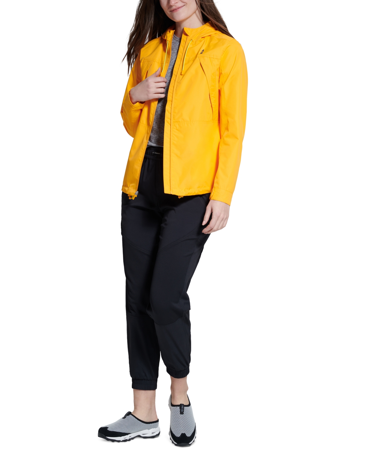 Bass Outdoor Women's Kineo Rain Tech Jacket In Radiant Yellow/ Buff Orange