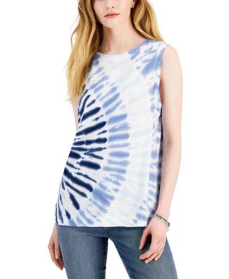 Style & Co - Women's Cotton Tie-Dyed Tank Top
