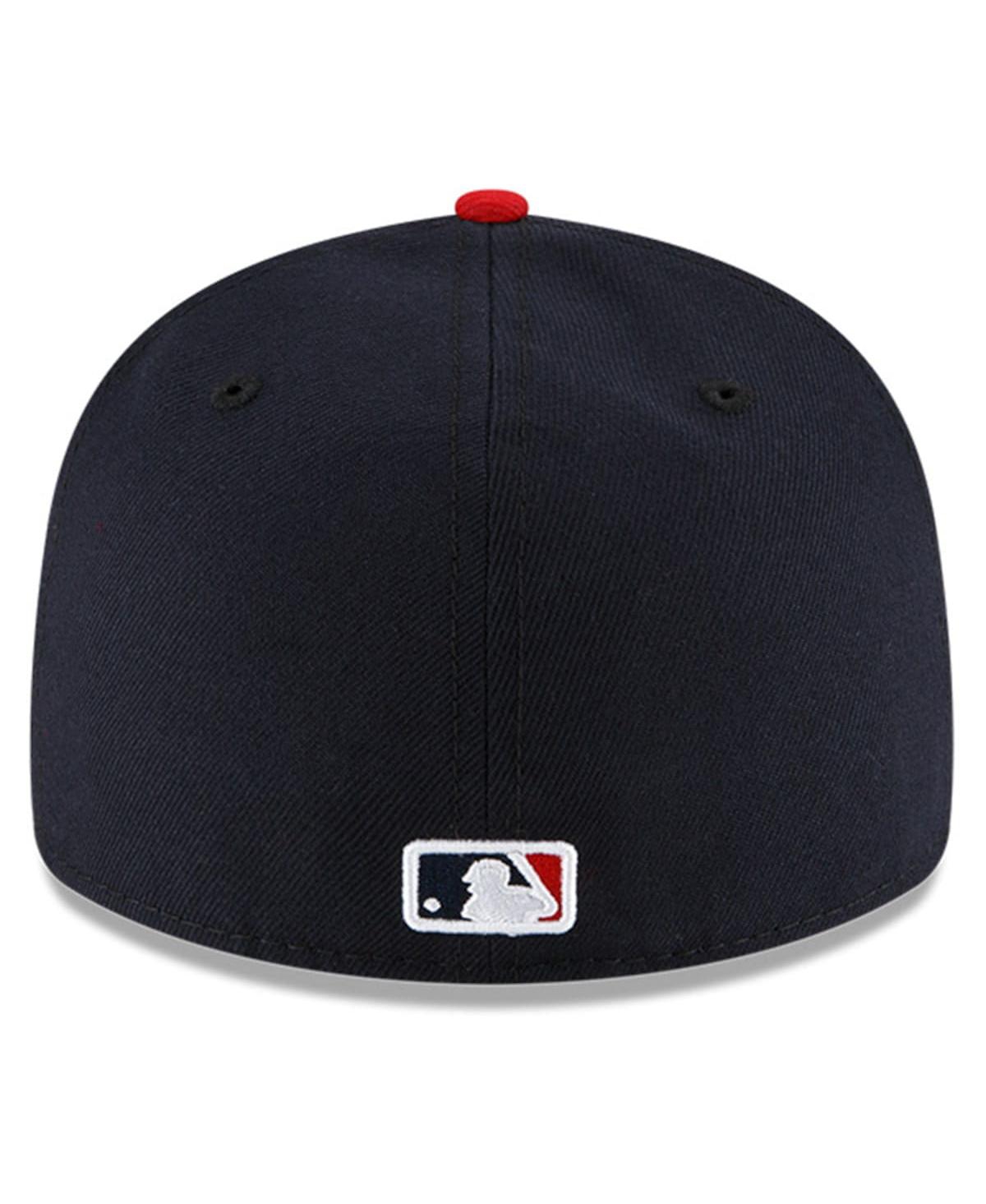 Shop New Era Men's  Navy And Red Cleveland Guardians Authentic Collection On-field Home Low Profile 59fift In Navy,red