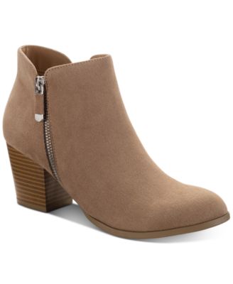 macys brown ankle boots