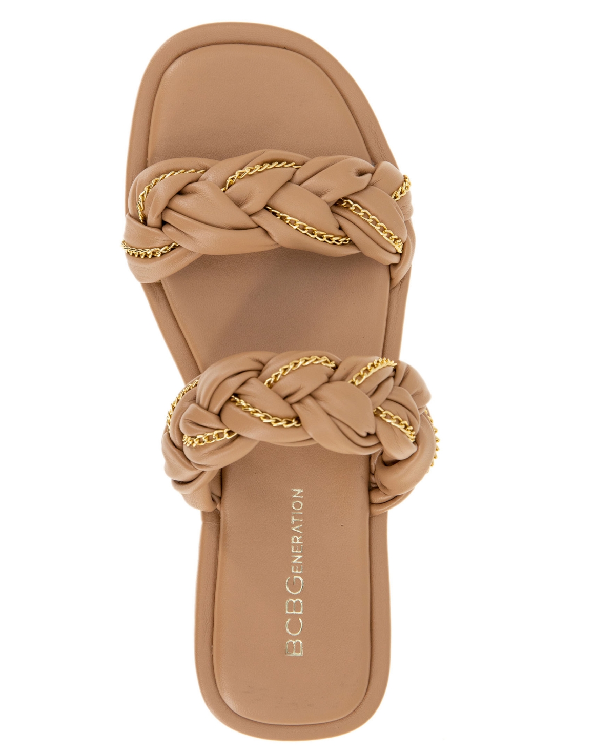 BCBGeneration Women'seka Woven Chain Flat Sandal