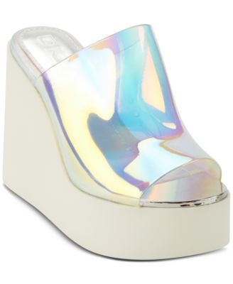 dkny women's pen platform wedge sandals