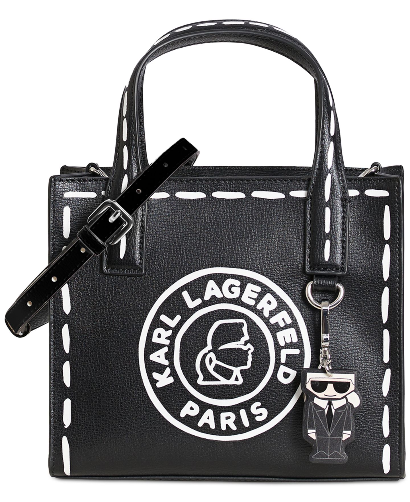 Женская сумка KARL LAGERFELD PARIS Nouveau Crossbody, цвет: Чёрный — фото 1