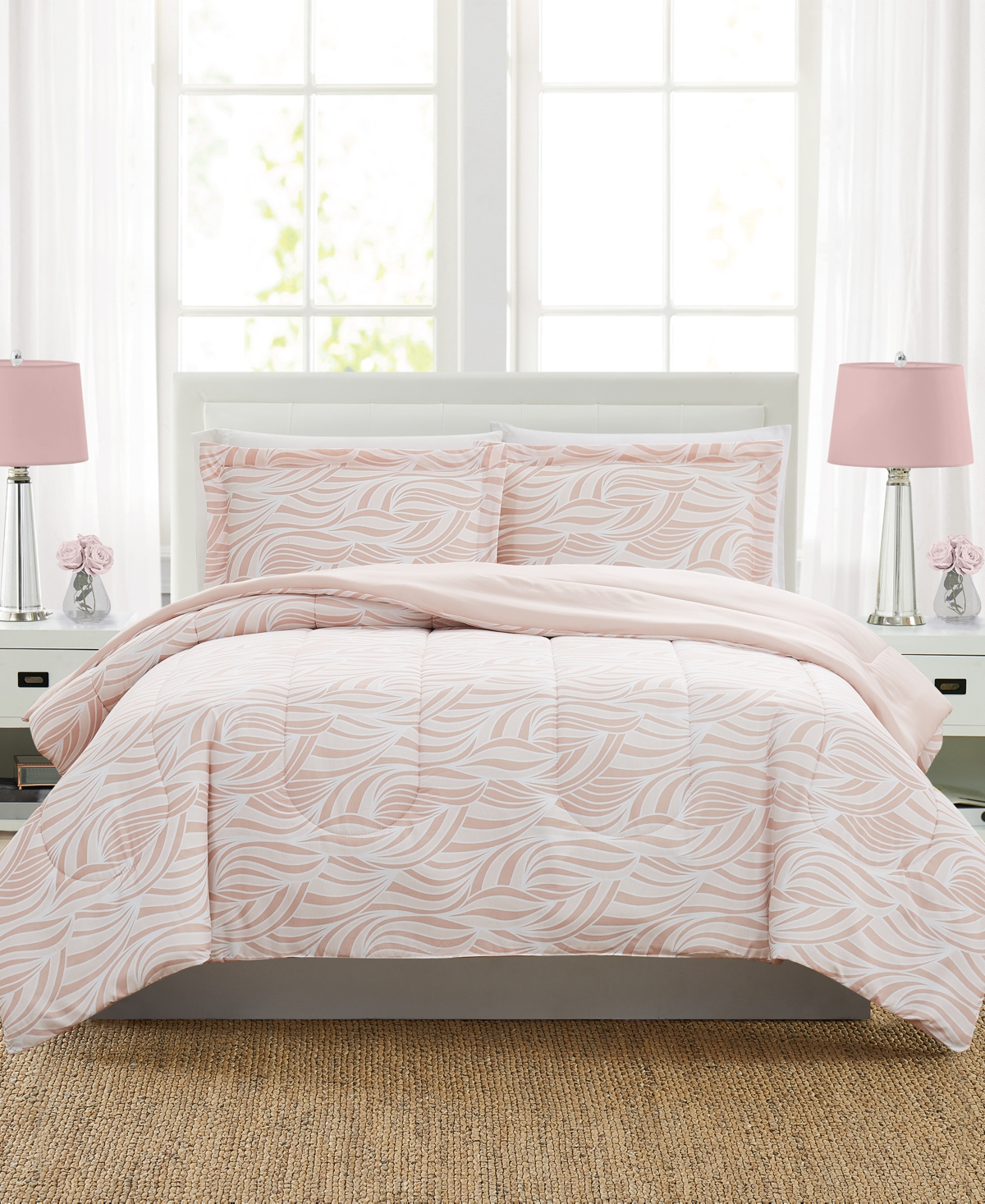 Pem America Samantha 3-pc. King Comforter Set, Created For Macy's Bedding In Pastel Pink