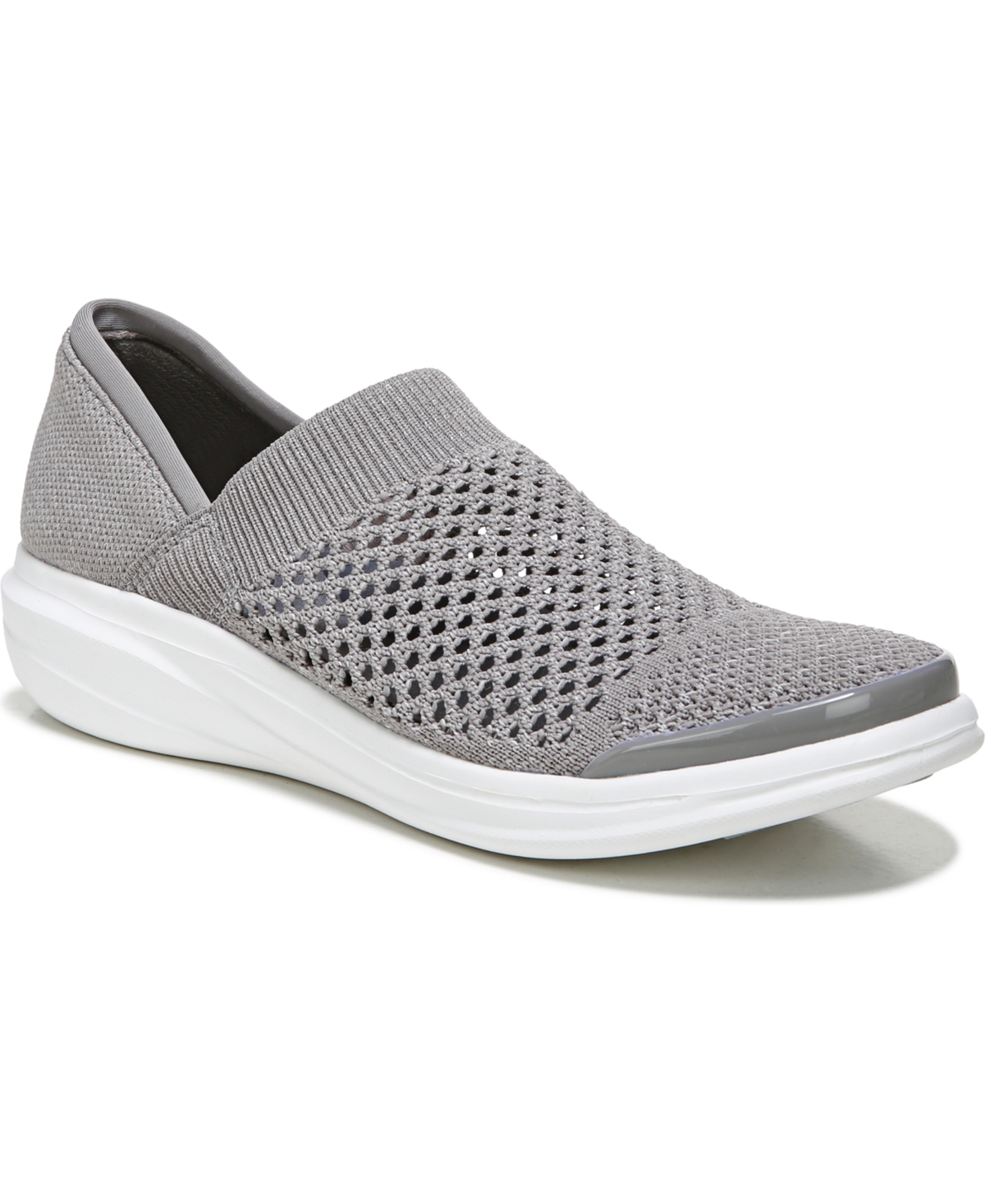 Bzees Premium Charlie Washable Slip-ons In Grey Shadow Knit Fabric