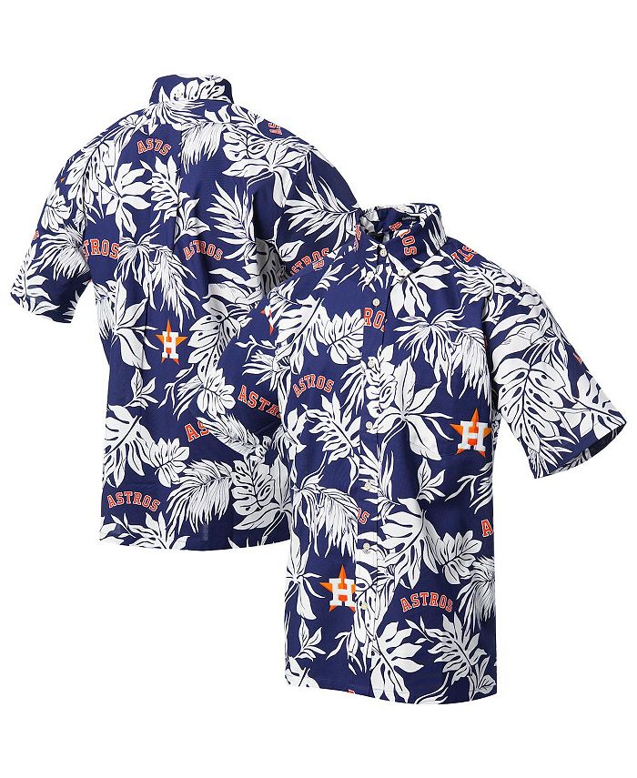 Men's Houston Astros Reyn Spooner Gray Aloha Button-Down Shirt