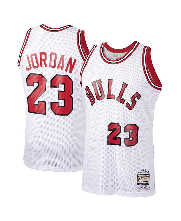 Chicago Bulls Michael Jordan 1984 Road Authentic Jersey By Mitchell & Ness  - Scarlett - Mens
