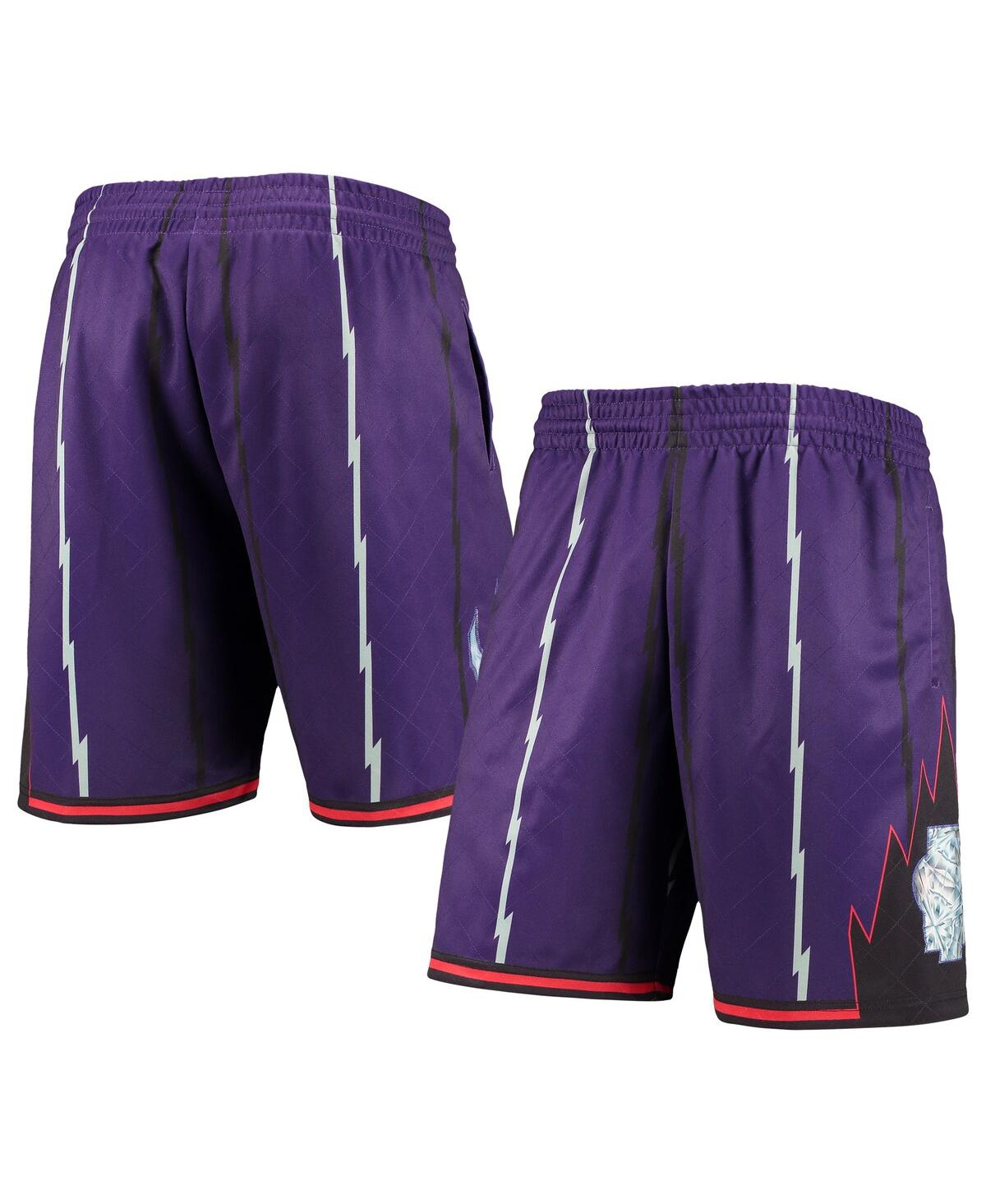 Men's Mitchell & NessToronto Raptors 1998 Hardwood Classics 75th Anniversary Swingman Shorts - Purple
