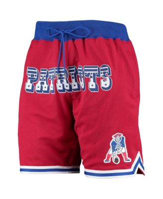 Men's Red New England Patriots Just Don Gold Rush Shorts