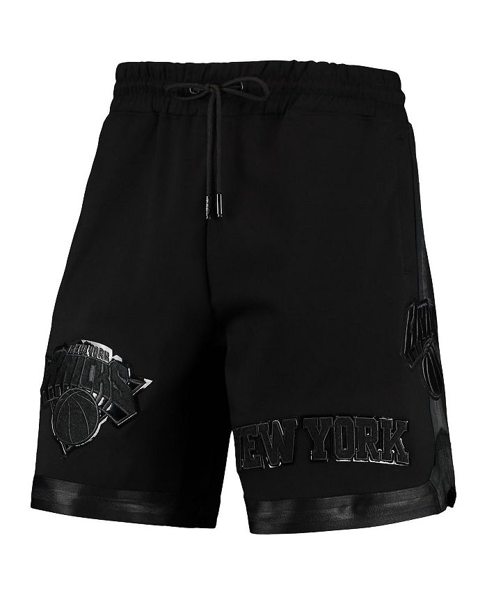 Pro Standard Men's New York Knicks Triple Black Gloss Shorts Macy's
