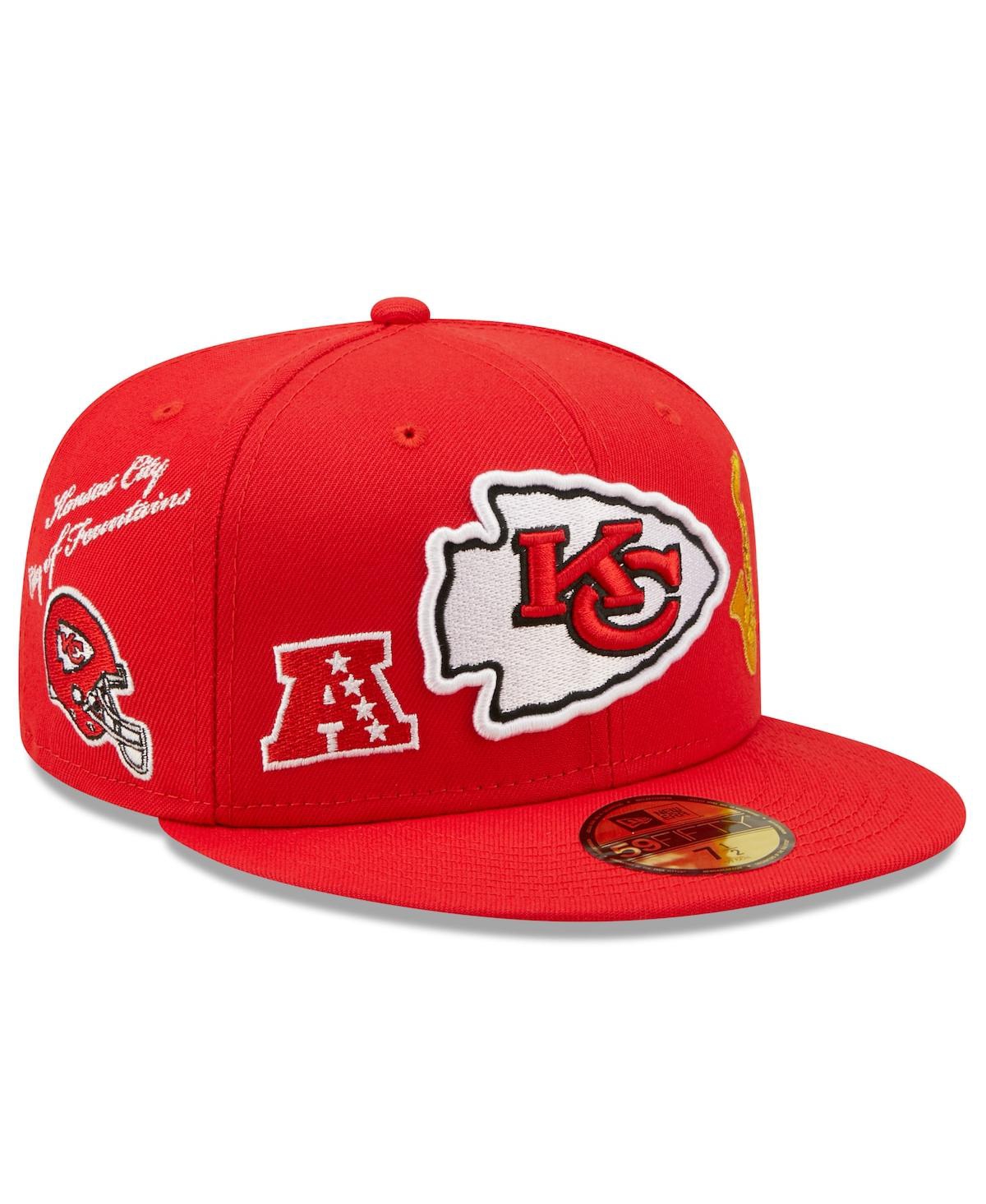 Men's New EraKansas City Chiefs Team Local 59FIFTY Fitted Hat - Red