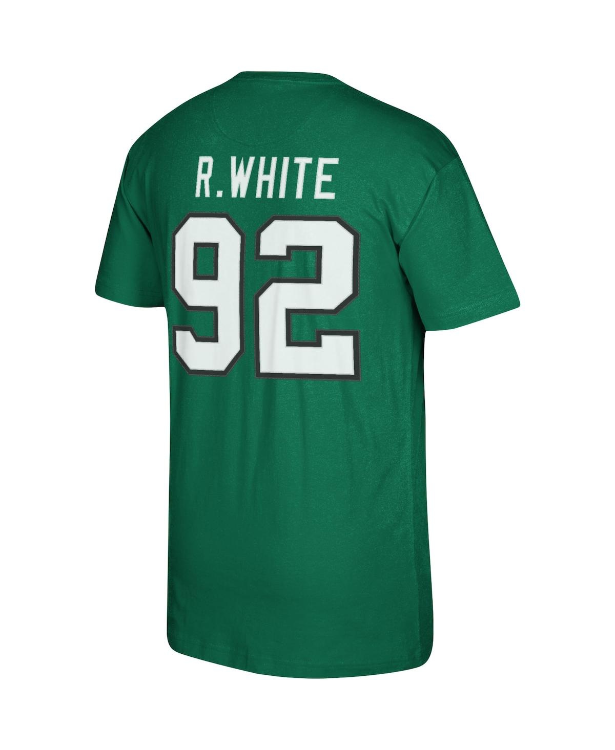 Men's Mitchell & Ness Reggie WhitePhiladelphia Eagles Retired Player Logo Name and Number T-shirt - Kelly Green