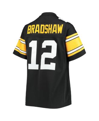 Women's Terry Bradshaw Black Pittsburgh Steelers Legacy Replica Player Jersey