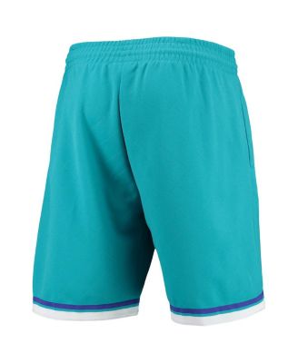 Men's Teal Charlotte Hornets 1992 Hardwood Classics 75th Anniversary Swingman Shorts