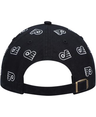 Women's '47 Black Philadelphia Flyers Confetti Clean Up Adjustable Hat