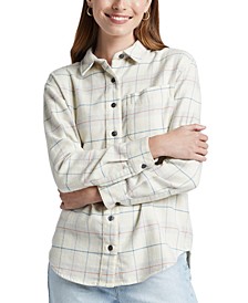 Women's Cotton Plaid Girlfriend Shirt