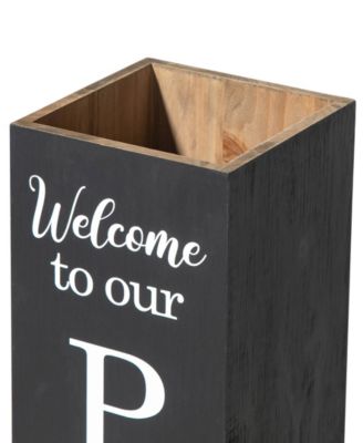 30" Double Sided Solid Boxed 'Welcome to our PORCH' Porch Sign
