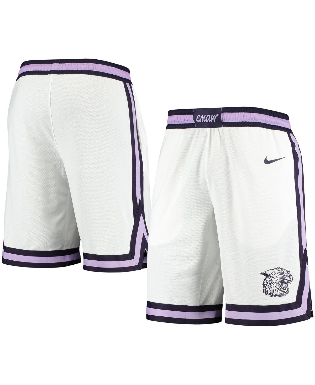 Men'sKansas State Wildcats Replica Basketball Shorts - White
