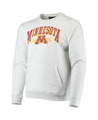 Men's Heather Gray Minnesota Golden Gophers Upperclassman Pocket Pullover Sweatshirt