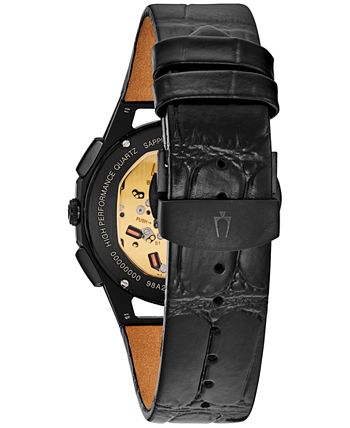Bulova curv leather strap new arrivals men's watch