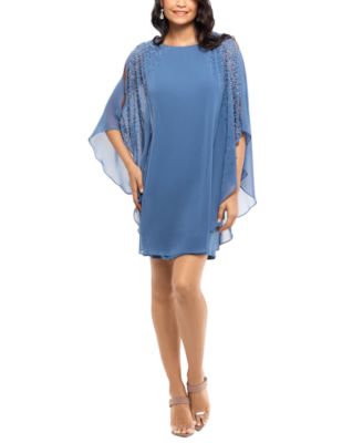 XSCAPE Plus Size Chiffon Shift Dress Macy s