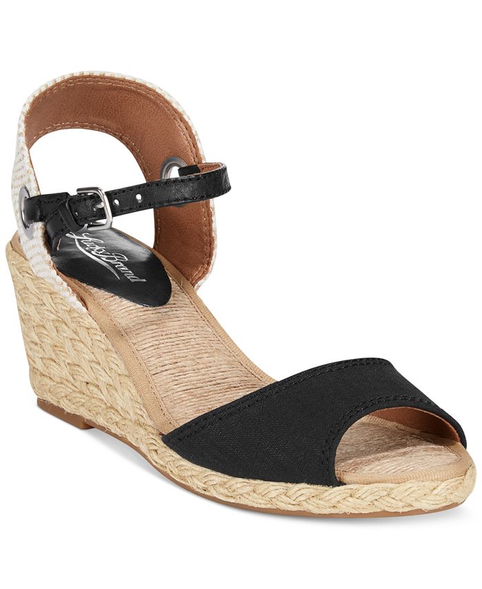 Lucky Brand Women's Kyndra Demi Platform Wedge Sandals - Macy's