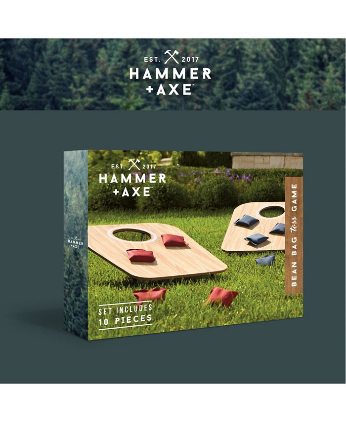 Hammer + Axe Wood Bean Bag Corn Hole Game Set, 19 Piece Macy's