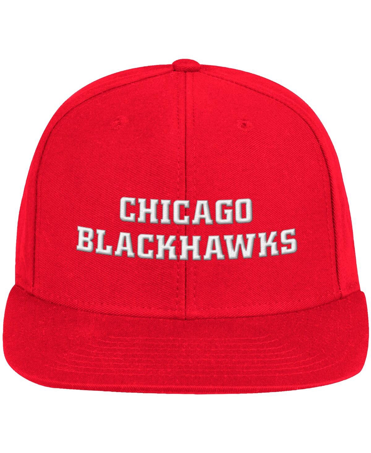 Men's adidasChicago Blackhawks Snapback Hat - Red