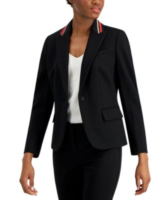 Anne Klein One-Button Blazer - Macy's