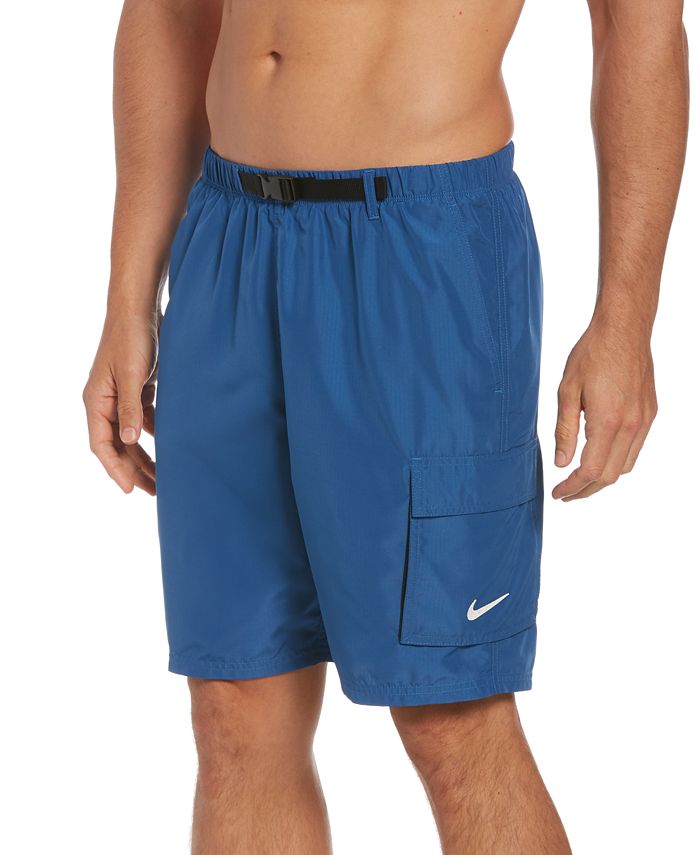 Nike Men's Swim Belted Packable Volley Shorts Macy's