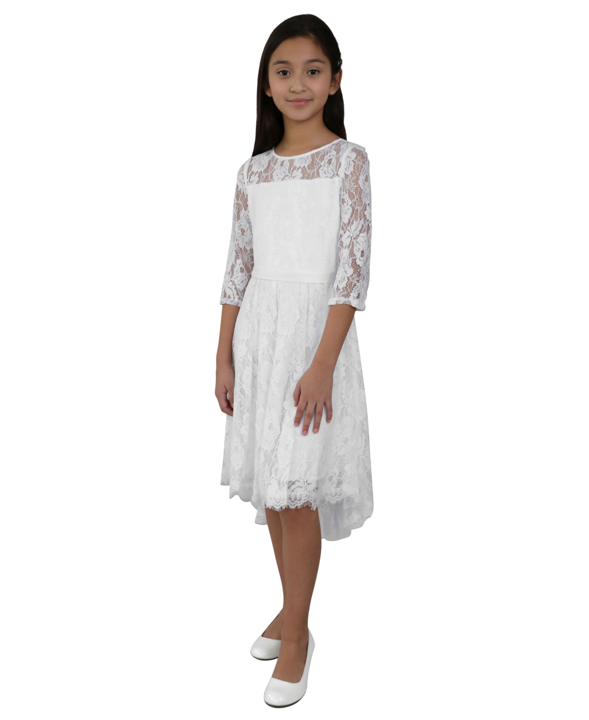 US ANGELS LITTLE GIRLS THE ERICA LACE DRESS