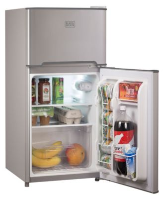 Black + Decker 3.1 cu. ft. Freestanding Mini Fridge with Freezer