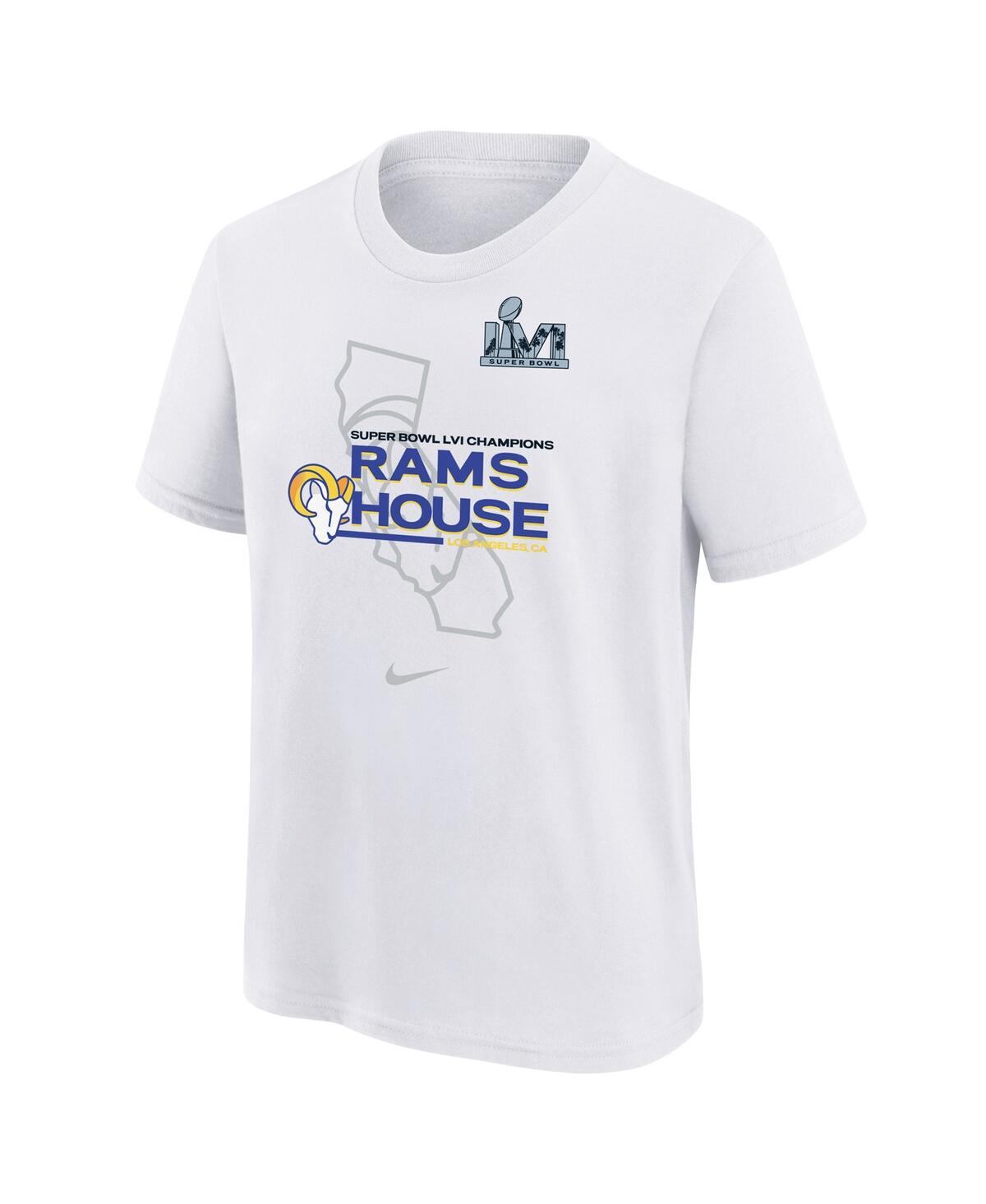Big Boys NikeLos Angeles Rams Super Bowl Lvi Champions Hometown T-shirt - White