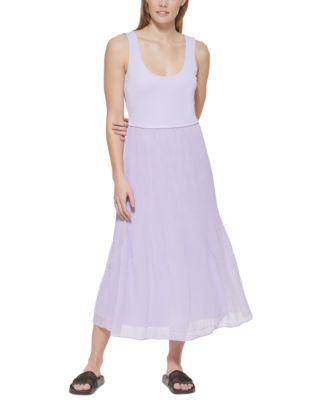 macy's calvin klein purple dress