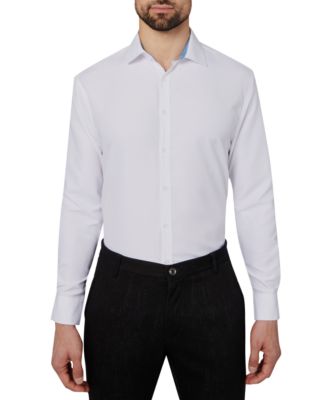 Men's Regular Fit Solid Wrinkle Free Performance Dress Shirt