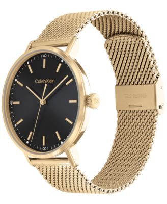 Gold-Tone Mesh Bracelet Watch 42mm